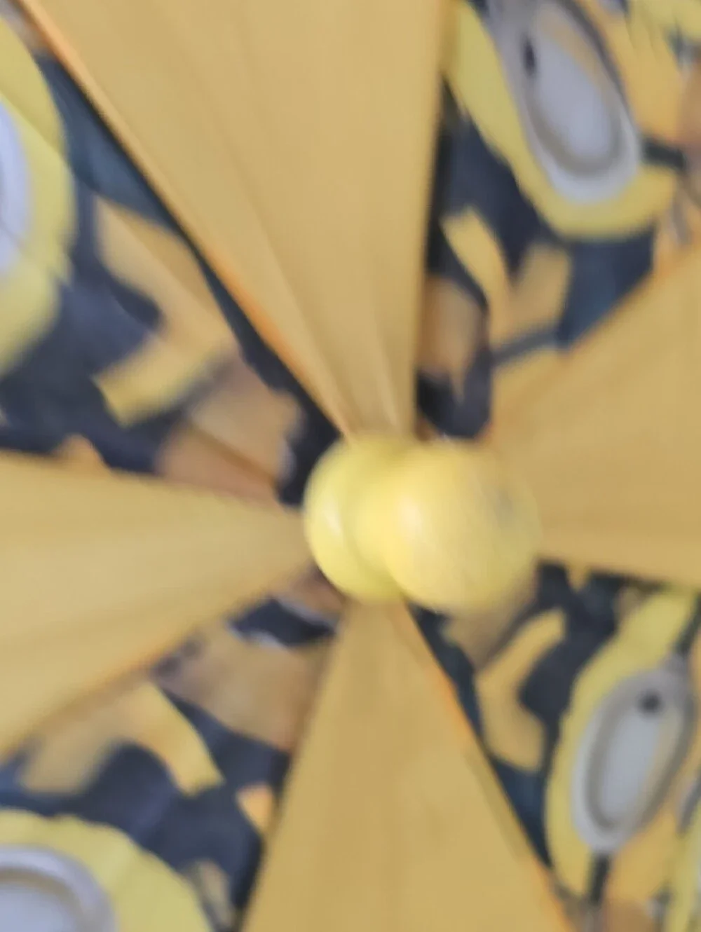 Minions Yellow Kids Umbrella with Character Handle